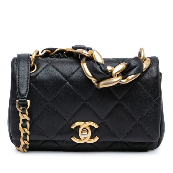 Pre Loved chanel Women Black Satchel - Picture 1 of 8